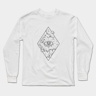 Cosmic Eye Dotwork Long Sleeve T-Shirt